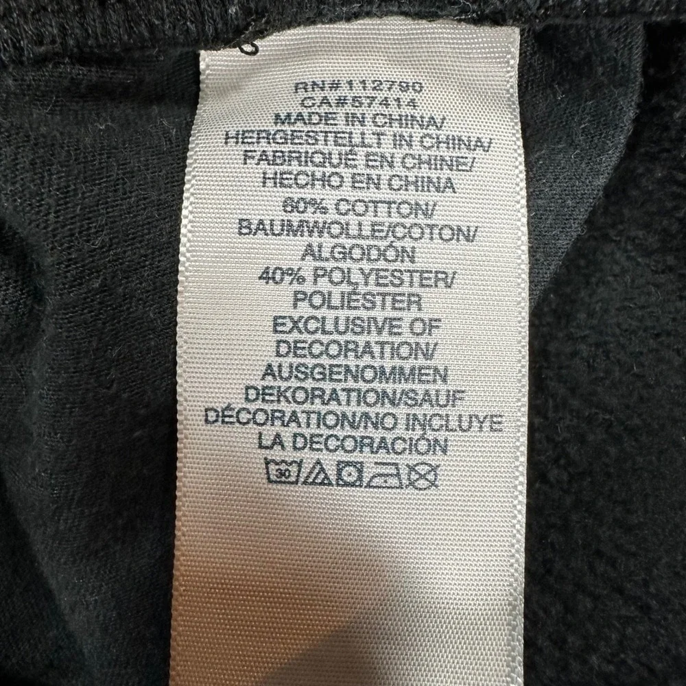 True Religion Mens Black Slim Branded Joggers Sweatpants Logo M 104882